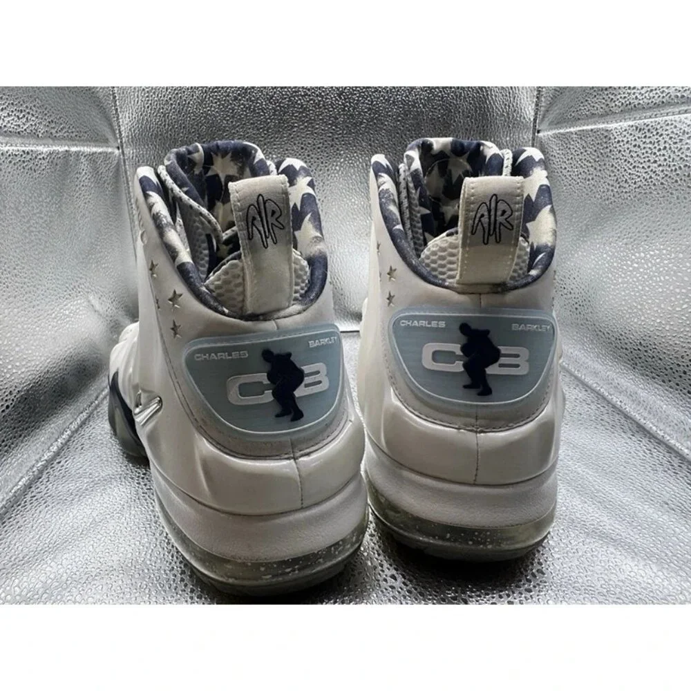 RARE 🚀 Size 13 - Nike Barkley Foam Posite Max Premium‎ USA Olympics 588527-100